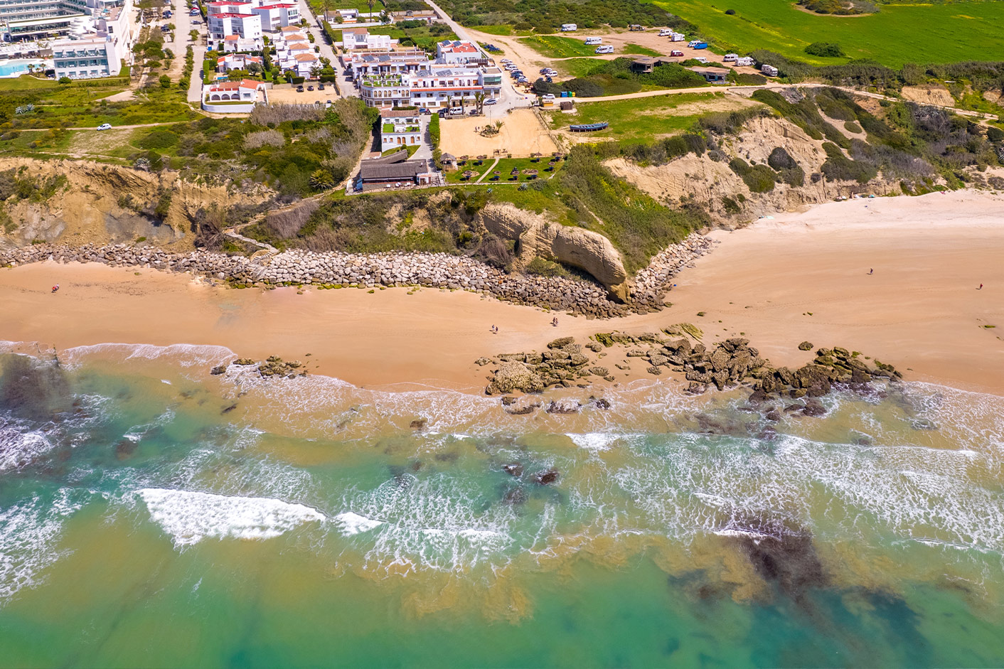 Vista aérea del Roqueo en Conil