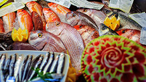 Expositor de Pescado - Restaurante El Roqueo (Conil)