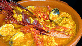 Guiso de Arroz MArinero - Restaurante El Roqueo (Conil)